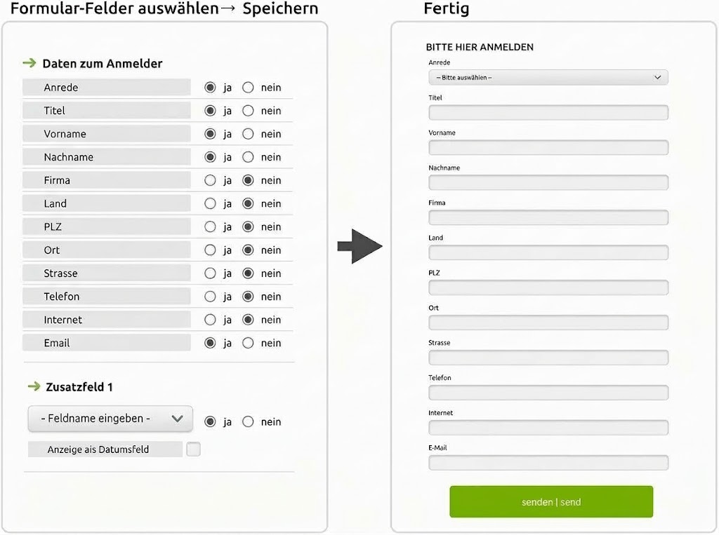 Formular Editor Vorschau